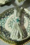 NAPKIN RING, TEAL - DB CERAMIC