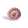 SMALL FLUTED CAKE STAND, BURGUNDY - DB CERAMIC