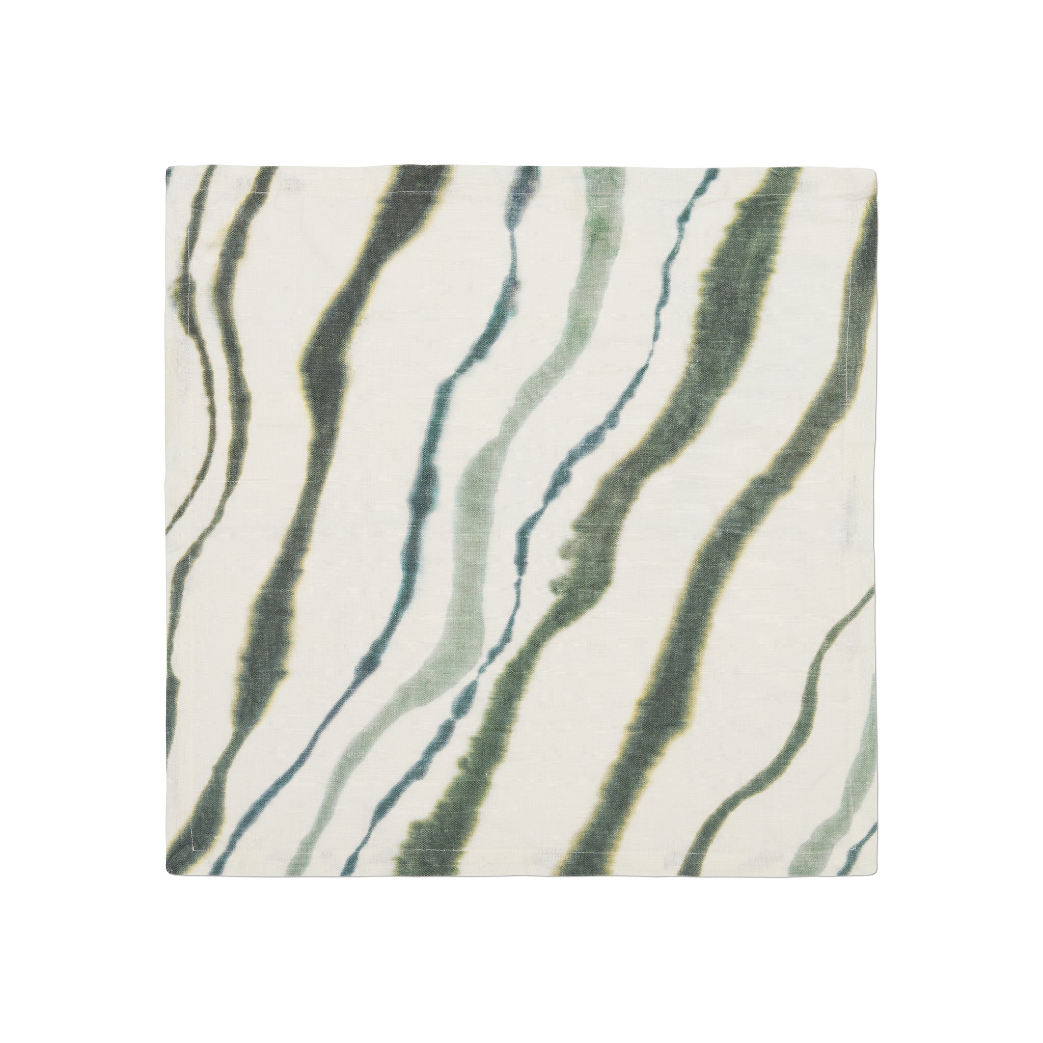 TEAL TIE-DYE TABLE CLOTH & NAPKIN SET - DB CERAMIC