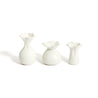 SET OF 3 BUD VASES, VELLUM - DB CERAMIC
