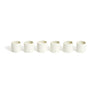SET OF 6 NAPKIN RINGS, VELLUM - DB CERAMIC