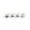 SET OF 4 NAPKIN RINGS, IBIZA EYE - DB CERAMIC
