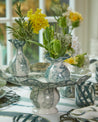 LARGE CAKE STAND / RAISED PLATTER, TEAL - DB CERAMIC
