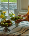 TEAL TIE-DYE TABLE CLOTH - DB CERAMIC