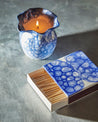 CANDLE, BLUE - DB CERAMIC