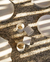 SET OF 6 NAPKIN RINGS, VELLUM - DB CERAMIC