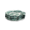 ROUND FLOW SERVING PLATTER / CHARGER, TEAL - DB CERAMIC