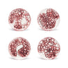 Burgundy Medium Plates, Set of 4 - DB CERAMIC
