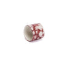 SET OF 6 NAPKIN RINGS, BURGUNDY - DB CERAMIC