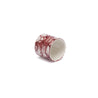 SET OF 6 NAPKIN RINGS, BURGUNDY - DB CERAMIC