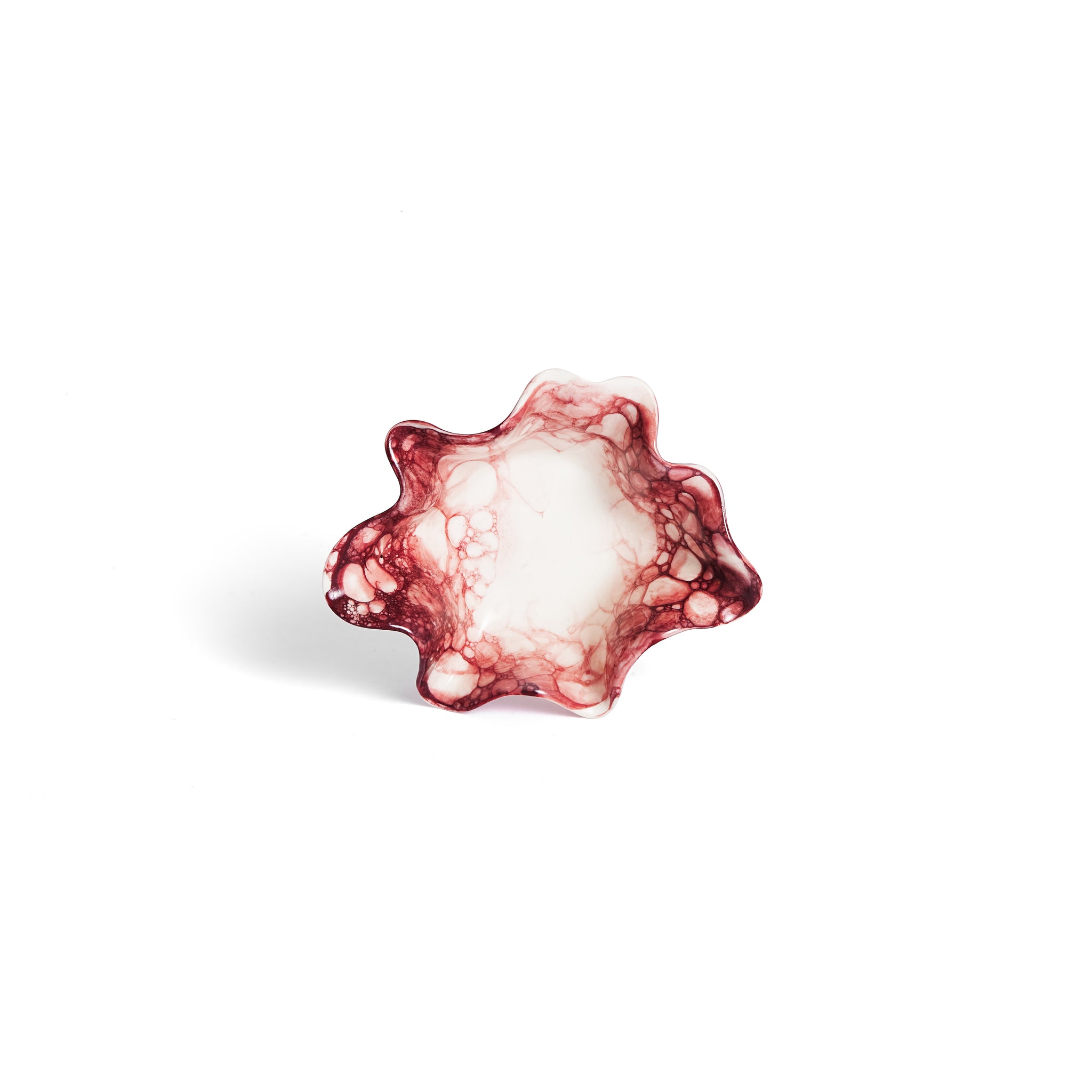SMALL FLOW BOWL, BURGUNDY - DB CERAMIC