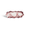 SMALL FLOW SERVING PLATTER, BURGUNDY - DB CERAMIC