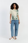 CP x DB Green Wool-Cashmere Deborah Brett Bubble T-Shirt - DB CERAMIC
