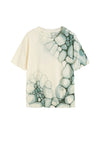 CP x DB Green Wool-Cashmere Deborah Brett Bubble T-Shirt - DB CERAMIC