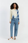 CP x DB Blue Wool-Cashmere Deborah Brett Bubble Sweater - DB CERAMIC