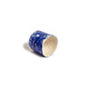 blue and white ceramic napkin ring set