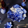 blue and white serving bowls