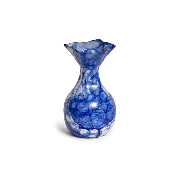blue and white bud vase